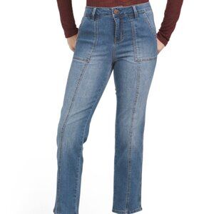 NEW 1822 DENIM Fergie Carpenter Straight Jeans Medium Wash 261mn